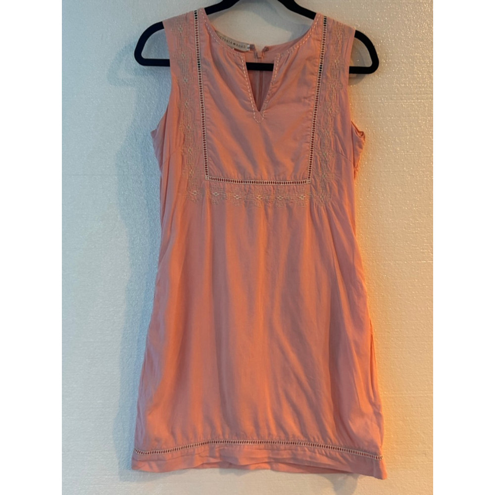 Victoria Road Sleeveless Embroidered mini Dress Size S